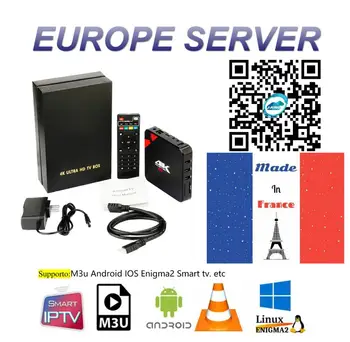 

EuropeFrancese IPTV androi box device support hdmi ram rom 4g usd2.0 spian/Arabic/sports/France/dazn adult xxx package M3U
