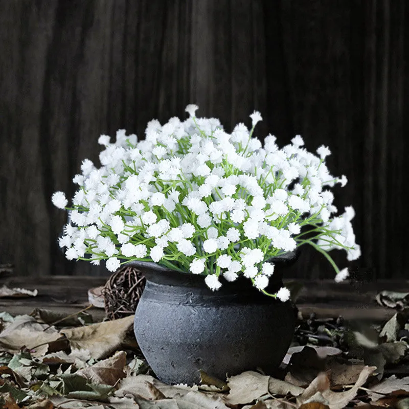 1 шт. белые детские дышащие цветы Искусственные Поддельные Gypsophila DIY Цветочные букеты композиция Свадебный домашний декор