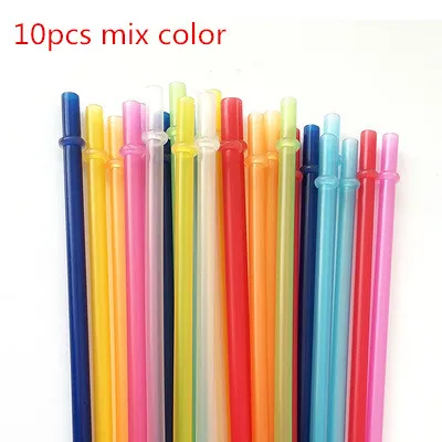 230mm Hard Plastic Reusable Straws Shining Drinking Straw for Tumbler Mason  Jars with Cleaning Brush Non-toxic BPA Free 10/20pcs