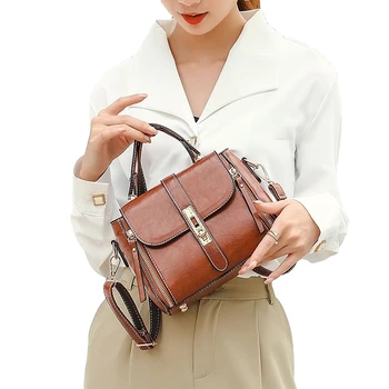 

Simple Luxury Handbag Purse Women Bags Designer Fashion Leather Zipper Shoulder Bags Crossbody Tote Bags for Women