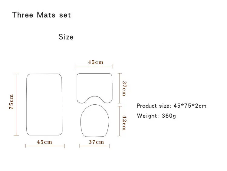 Дропшиппинг декорации занавески для душа коврики для ванной комплект Противоскользящий абсорбирующий коврик для ванной комнаты пьедестал коврики для туалета коврик крышка ковер