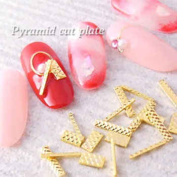 

NOQ 100 Pcs Nail Art Decorations 3D Metal Strips Rhinestones Decor For Nails Jewelry Manicure Nail Design Supplies Accessories