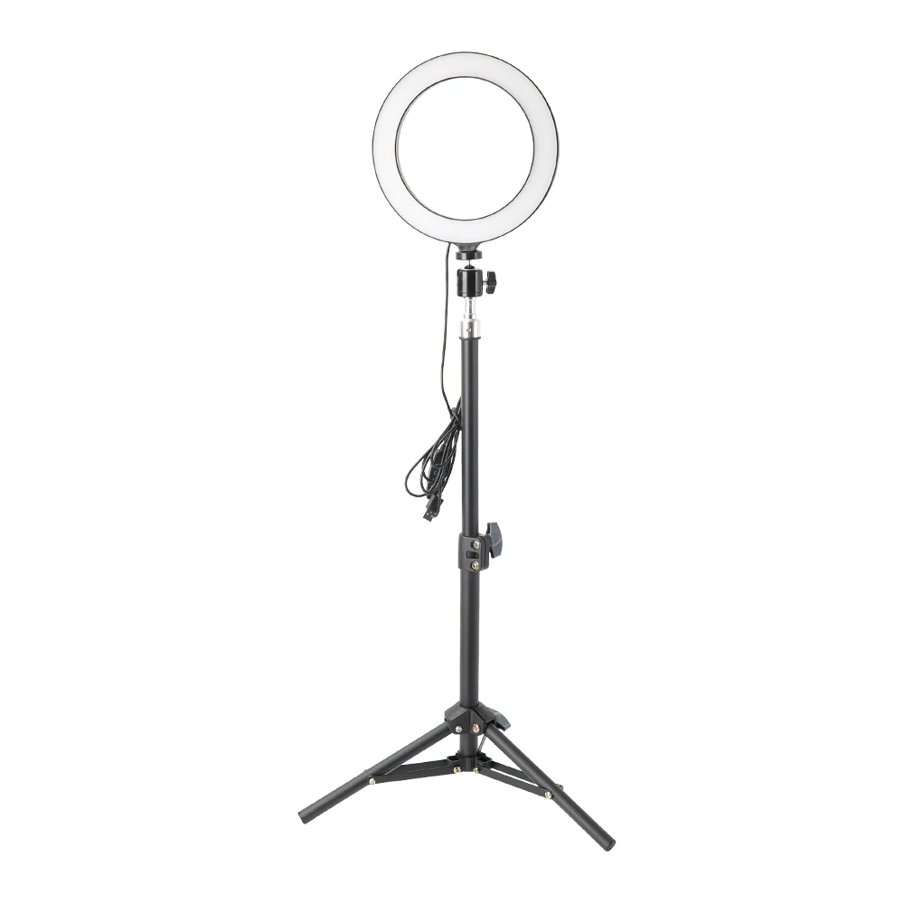 

Photo LED Selfie Ring Fill Light 8 Inch Dimmable Camera Phone 20CM Ring Lamp With Stand Tripod For Makeup Video Live Studio