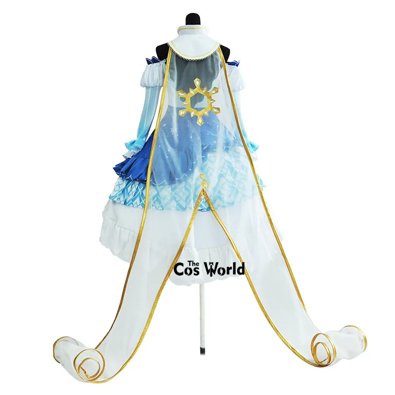 2019 Miku Prinzessin Schneekleid Uniform Outfits Anime Cosplay Kostüme 9