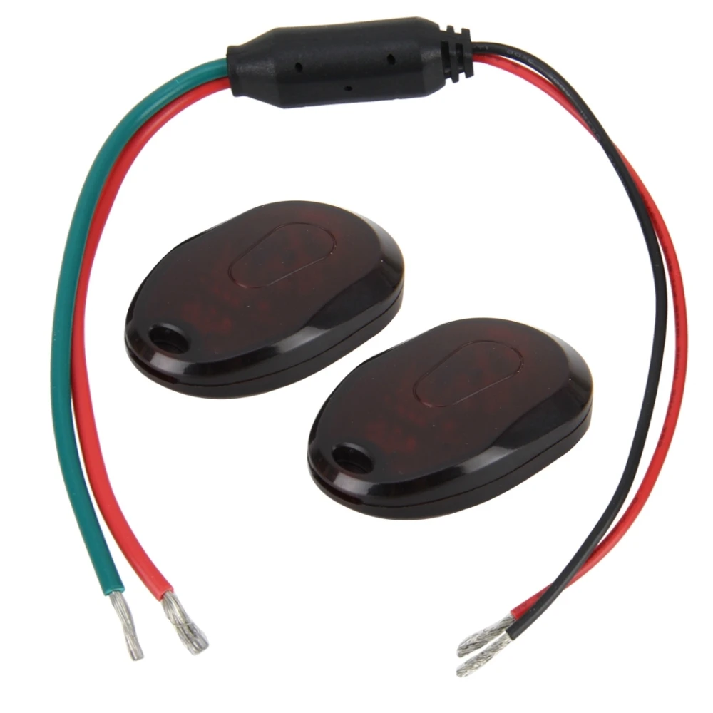 

kaneed DC 12-24V Motor Vehicle Anti-theft Electronic Concealed Lock with Two Remote Controls Motorcycle RF Car Immobilizer