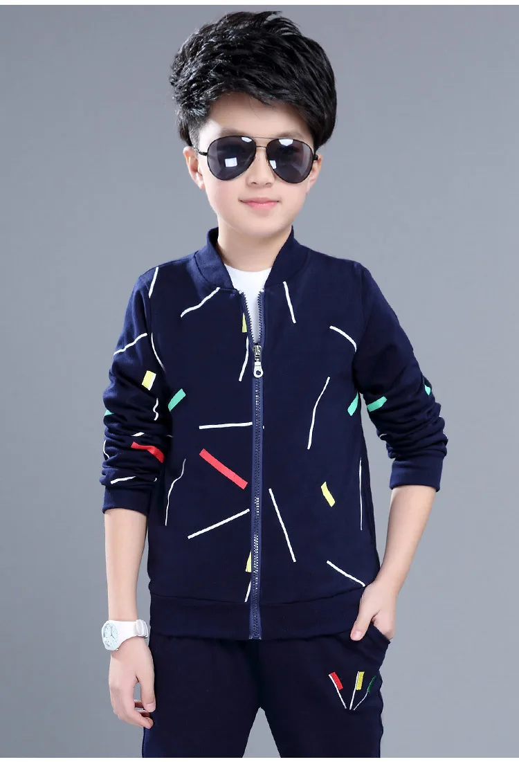 Kids Clothes Set For Boys Spring Autumn Sports Suit Long Sleeve Outwear+ Pant 2pcs Chlidren Clothing Toddler Boys Teenager 9 12