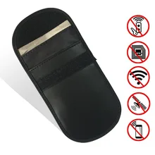 Один карман Faraday автомобиль удаленный ключ сумка RFID блокатор сумки FOB сигнальная экранирующая Сумочка ID карты сумки Япония станция горячий BAG1002