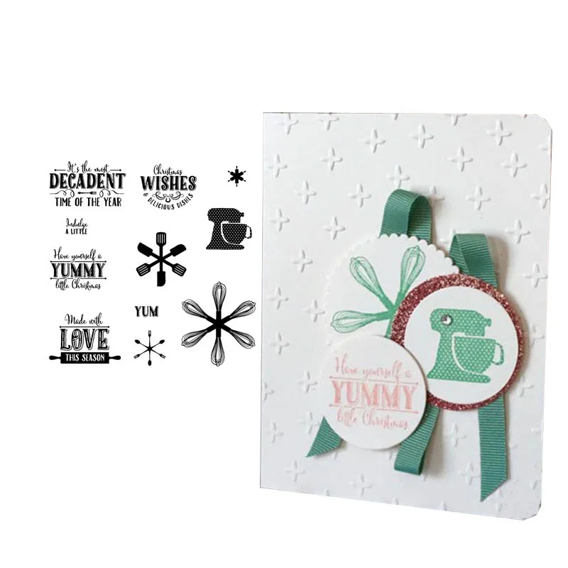 

Rubber Stamps for Scrapbooking Yummy Decadent Clear Stamp 2019 Silicone Seals Craft Stencil Album Card Making Decoration Sheet