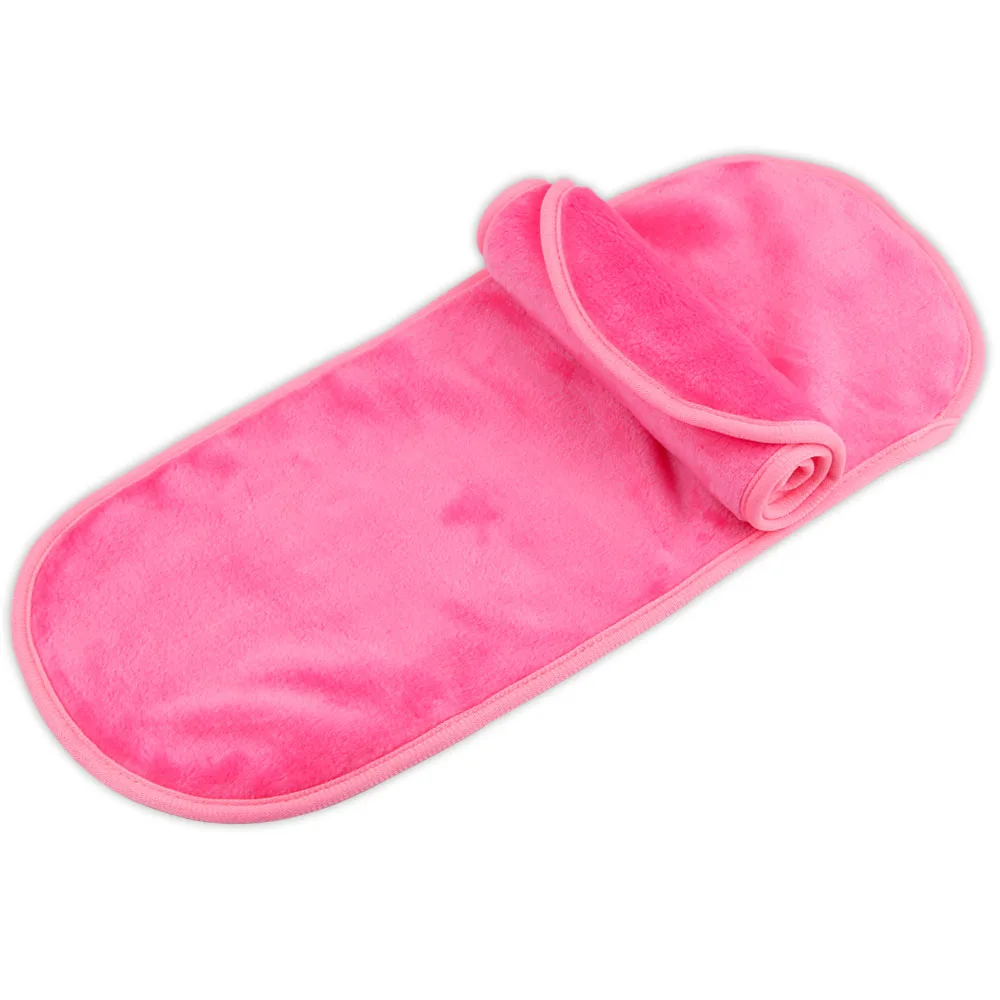 Ткань для снятия макияжа многоразовые салфетки для лица полотенце для макияжа ластик полотенце из микрофибры для лица многоразовые салфетки очищающие косметические инструменты - Цвет: pink