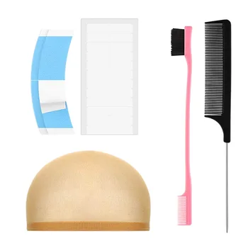 

2 Pieces Lace Front Wig Tape Hair Tape Strip 18 Pieces Hair Extension Tape Tabs Double Sided Replacement Tape Hair Extension Wig