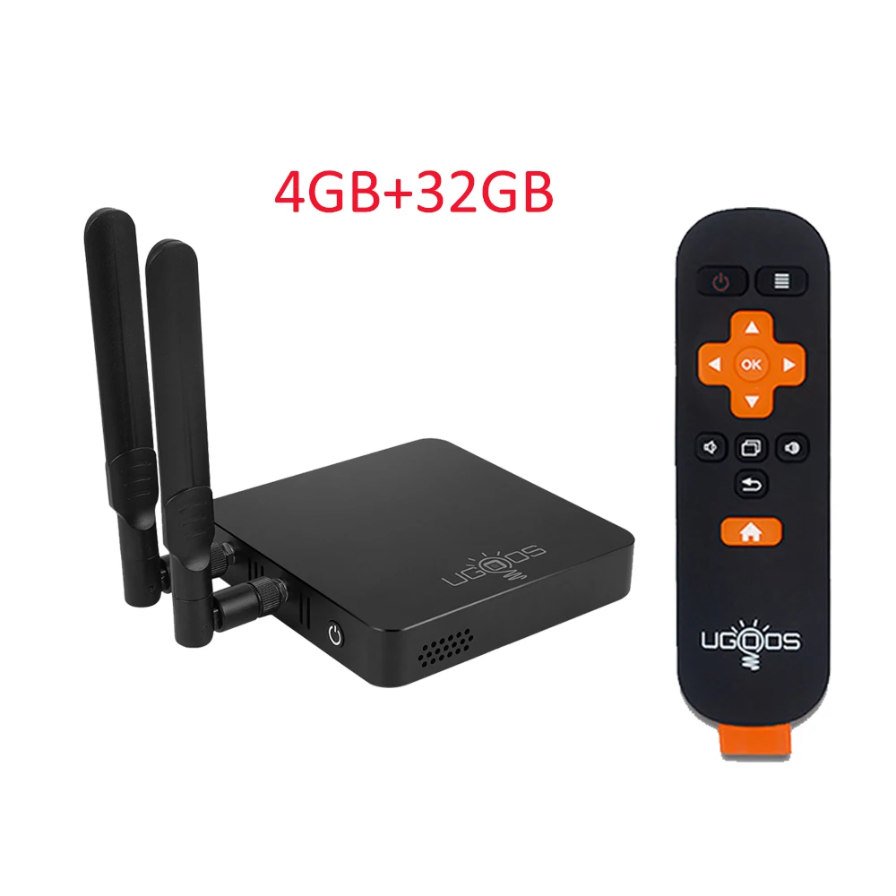 4GB32GB AM6 PRO UGOOS AM6 Amlogic S922X Smart Android 9,0 ТВ приставка DDR4 2 Гб ОЗУ 16 Гб ПЗУ 2,4G 5G WiFi 1000M LAN Bluetooth 4K HD OTA медиаплеер - Цвет: 4GB32GB AM6 PRO