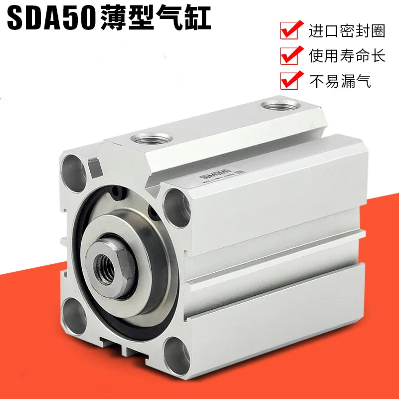 NEW SDA50x15 Pneumatic SDA50-15 Double Acting Compact Cylinder AIRTAC Type SDA 