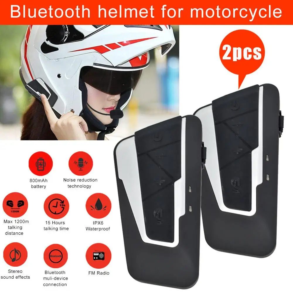 

T9S-2 Motorcycle Helmet Bluetooth Docking Machine 2pc High-definition Sound CSR BC5 Chip Bluetooth 3.0 USB Cable