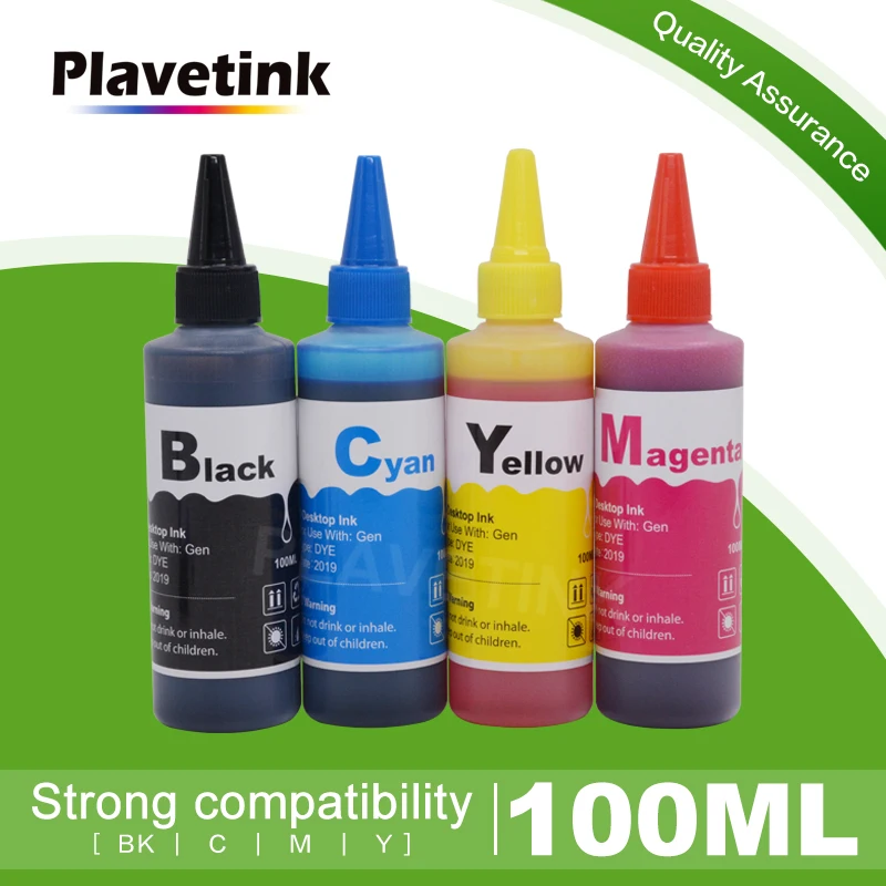 Чернила для принтера Plavetink набор заправки бутылок 100 мл Brother LC 10 37 51 57 960 970 1000 XL |