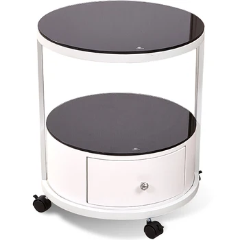 

Fashion round bedside table simple European side a few creative corners several lockers coffee table storage table
