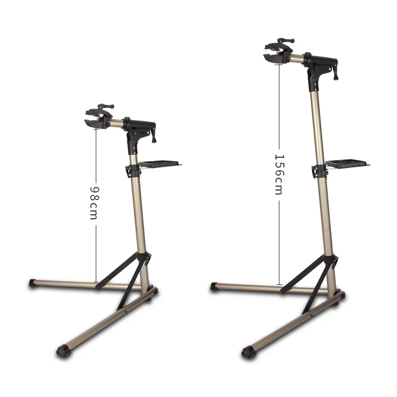 

Highway Mountain Bike Tune Support Tripod Maintenance Rack with Maintenance Plate Showing Stand Bike Rack