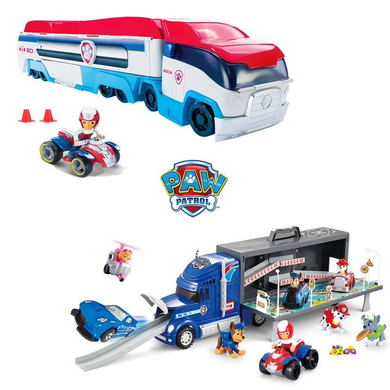 

Original Paw Patrol Dog Juguetes 40cm Bus Transporter Car Set Action Figures Model Patrulla Canina Toys for Children Gifts