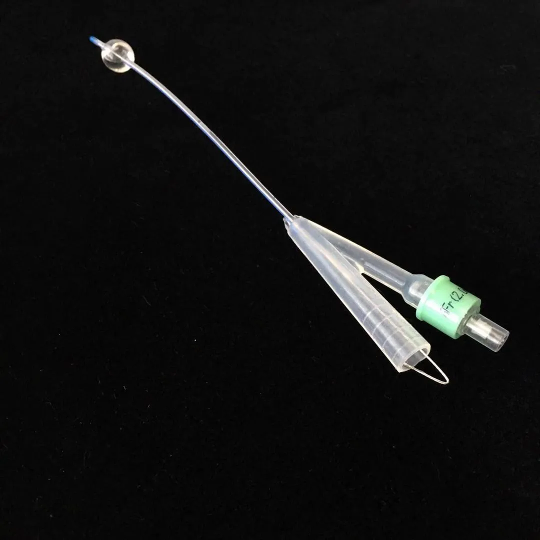 Cat Urethrostomy Catheter 2 Ways Foley Catheter Silicon with Rigid Guide Wire&Plug 6FR 8FR 10cm Urinary Sterile