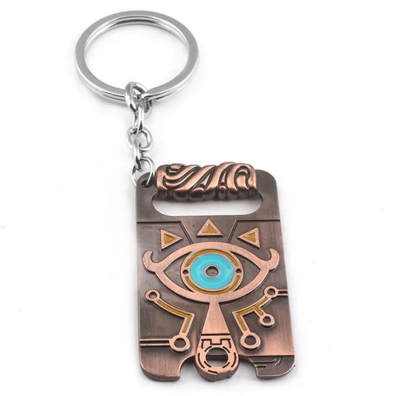 keychain A 10 шт./партия модные ювелирные изделия Zelda Дыхание Дикого брелка игры кулон сплав брелок 6,2*3,5 см для мужских фанатов аксессуары - Цвет: keychain A