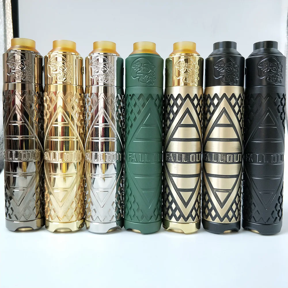 

Newest purg Fall out style Starter Kit with Skull rda Mechanical Mod RDA Atomizer 28mm diameter huge vapor Vaporizer vape kit