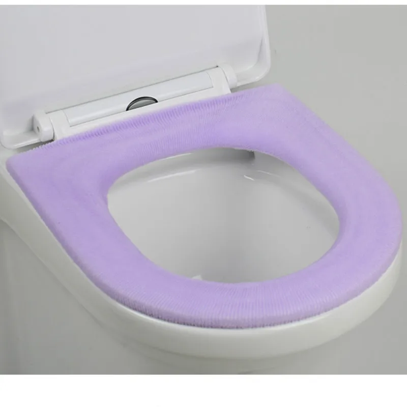 type3 purple Универсальное теплое мягкое моющееся сиденье для унитаза Чехол коврик набор для домашнего декора коврик для унитаза чехол для сиденья Крышка для унитаза аксессуары - Цвет: type3 purple