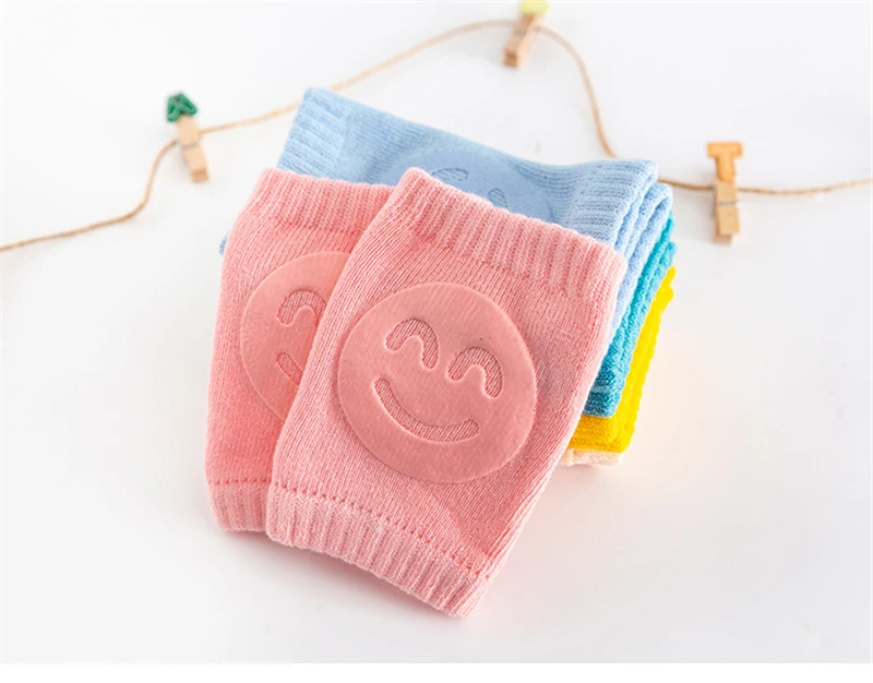 Baby Knee Pad  Kids Safety Crawling Elbow Sock Baby Accessories Smile Knee Pads Protector Safety Kneepad Leg Warmer Girls Boys bulk baby bodysuits	