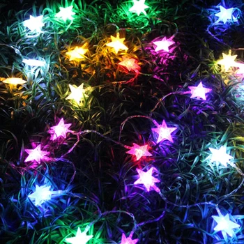 

Led L ight Waterproof 220V 6W String Star Light Christmas Valentine\\'s Day Wedding Party Decoration