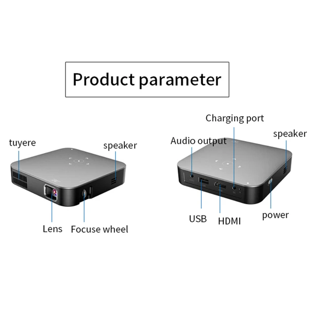 DLP P11-miniproyector de vídeo 4K, 3D, HD, portátil, Micro, WIFI,  Bluetooth, móvil, LED, compatible con Android 9,0 - AliExpress