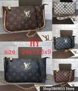 

Luxury Louis Vuitton LV- Leather Handbags Women Bags Designer Brand Women's Shoulder Bags Large Capacity Ladies Hand Bags L221