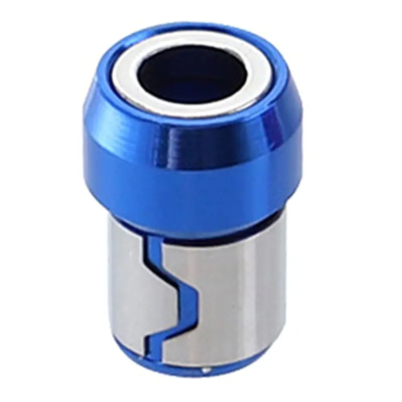 Синий Отвертка магнитное кольцо 7 мм металлическая карта шарик сильный намагничиватель винт для Электрическая отвертка Philips bits 35ED - Цвет: Синий