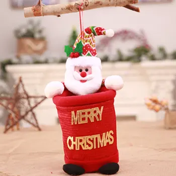 

Christmas Tree Hanging Doll Decorations Pendant Storage Bags Trash Cans Gifts Santa Claus Supplies ornaments decor tree for home