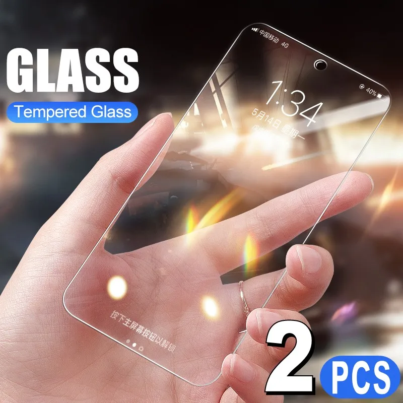 Закаленное стекло 2 шт./лот 9H для Huawei P40 P30 P20 Pro P9 P8 P10 Lite Plus 2017 Взрывозащищенная