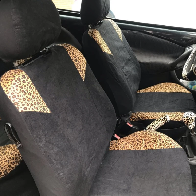 Funda de asiento de coche de franela, terciopelo, estampado de leopardo, protector de asiento para lada Deluxe vaz 2114 fiat punto para Jeep SUV Pickup - AliExpress Automóviles y