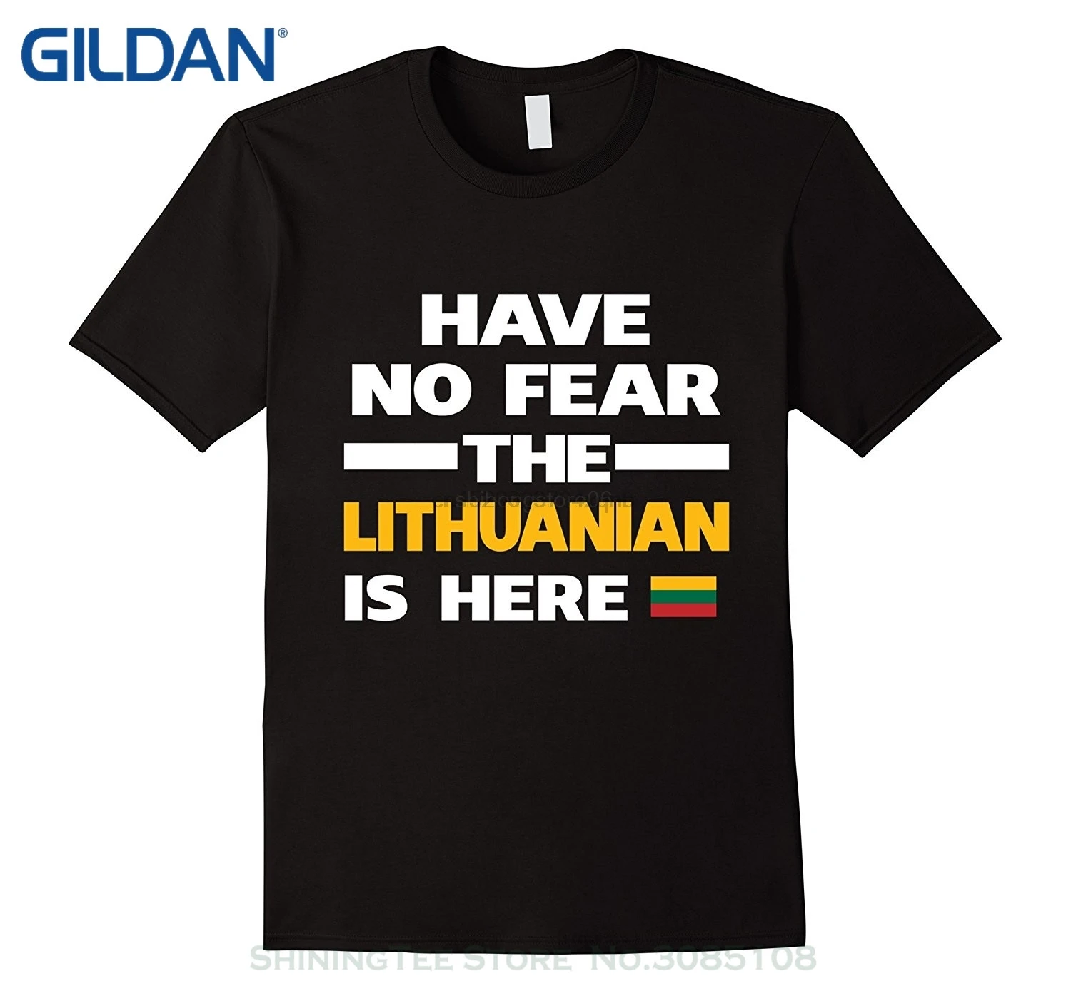 Забавные хлопковые футболки с короткими рукавами футболка надписью No Fear lithuum Here