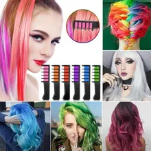 Женская мода мелки цвет волос Расческа Салон красоты Мел для волос с расческой временный окрашивающий краситель волос уход за волосами Инструменты для укладки