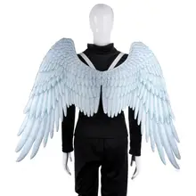 Хэллоуин 3D Ангел Дьявол большие крылья Марди Гра тема вечерние аксессуары для косплея детей взрослых детей большие черные крылья костюм