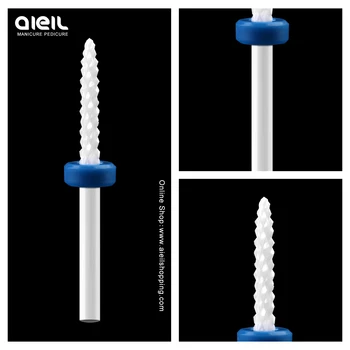 

Ceramic Pedicure Drill Bit 3/32" Milling Cutter For Manicure Rotary Foot Cuticle Bits Nail Drill Accessories Tool