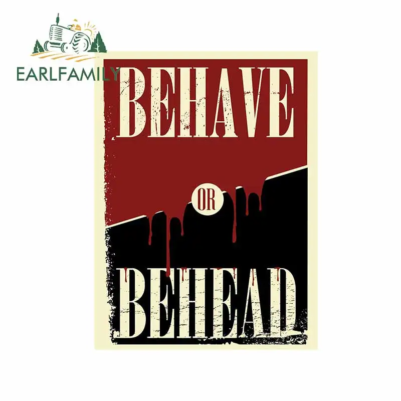 EARLFAMILY 13 см x 9 8 для постера с надписью Вести себя или Бродяга граффити