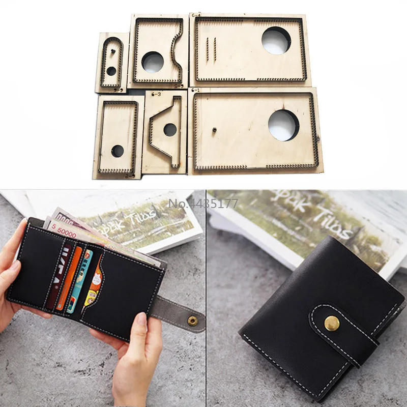 New Japan Leather Template Leathercraft Sewing Pattern Tools Accessory Men Wallet card bag