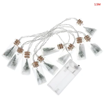 

Christmas LED 1PC Light String 10 Christmas Tree Bottles For Wishing Drift Bottle Decoration Best Wising Lamp For Children Gift