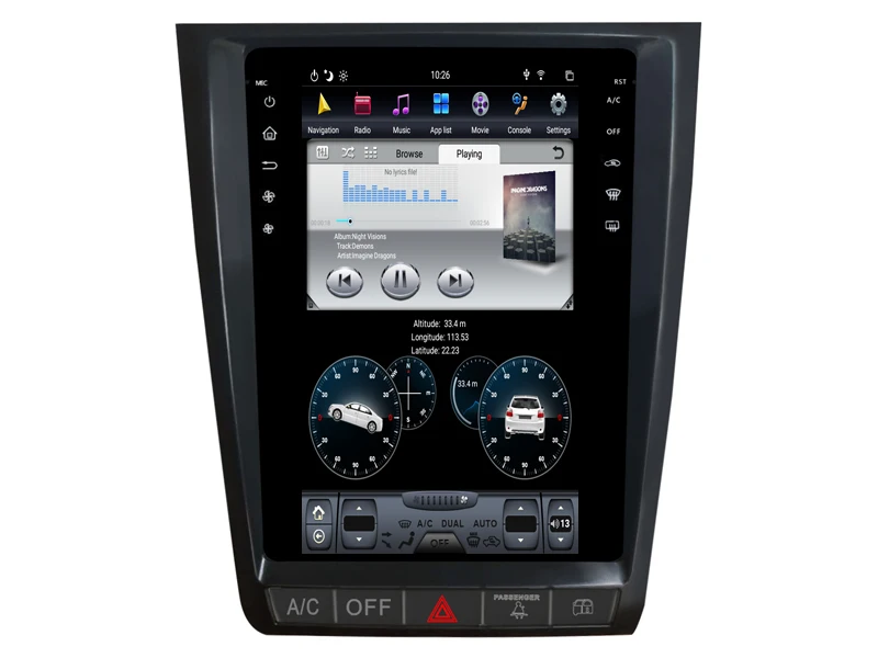 Китай хороший Tesla Android 8,1 навигация для Lexus GS 2004-2011 Bluetooth радио gps Мультимедиа PX6 процессор вертикальный экран