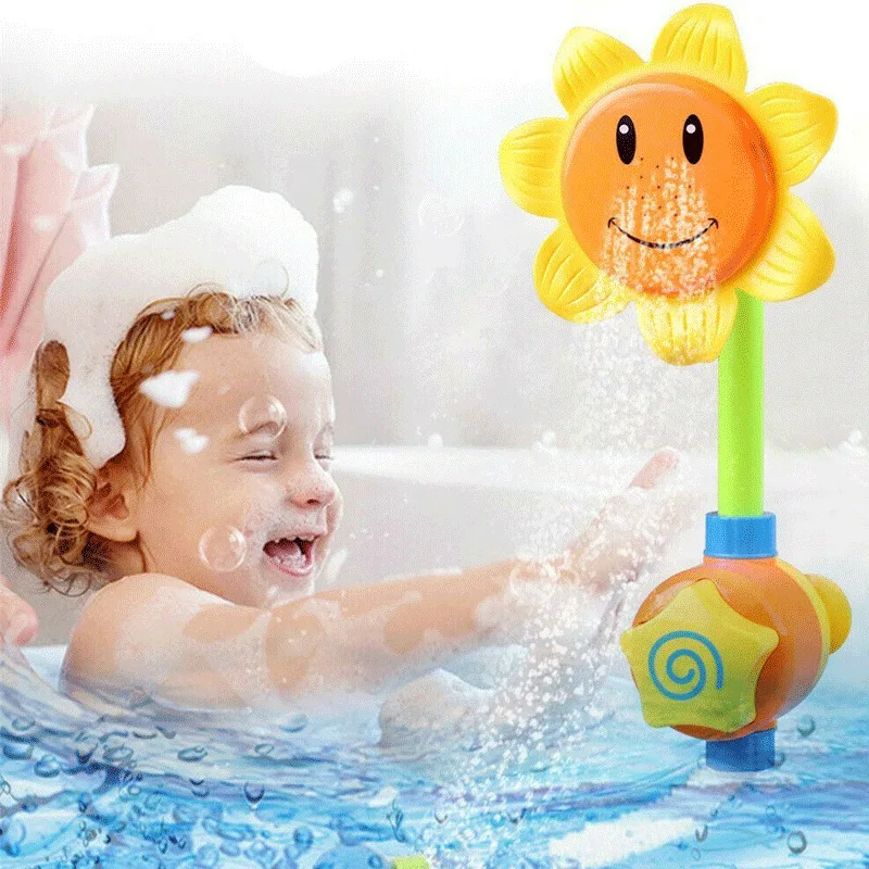 2020 New Baby Bath Toys Children Sunflower Shower Faucet Learning Toy | Игрушки и хобби