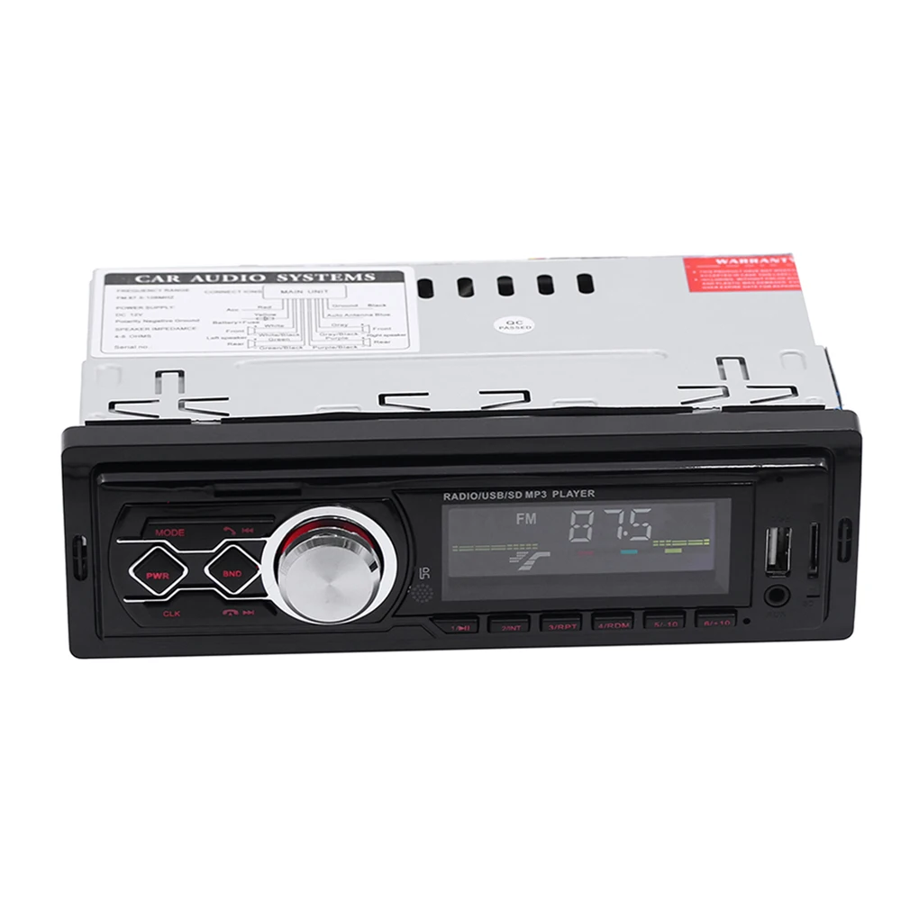 Автомобильный плеер Радио Bluetooth Handsfree lcd сабвуфер автомобильный аудио USB/SD/AUX/мини карта четыре канала дистанционного управления