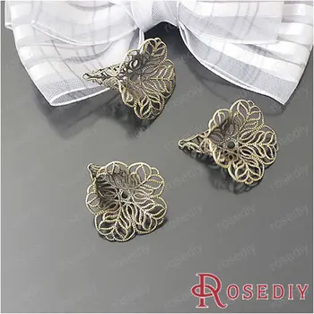 

Wholesale 27*24mm Antique Bronze Lily Flower Copper Bead Caps Diy Jewelry Findings Accessories 20 pieces(JM4840)
