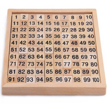 

Early Educational 1-100 Digit Number Cognitive Wooden Counting Board Math Toy Teaching Logarithm Version Kids Learning Gift toy