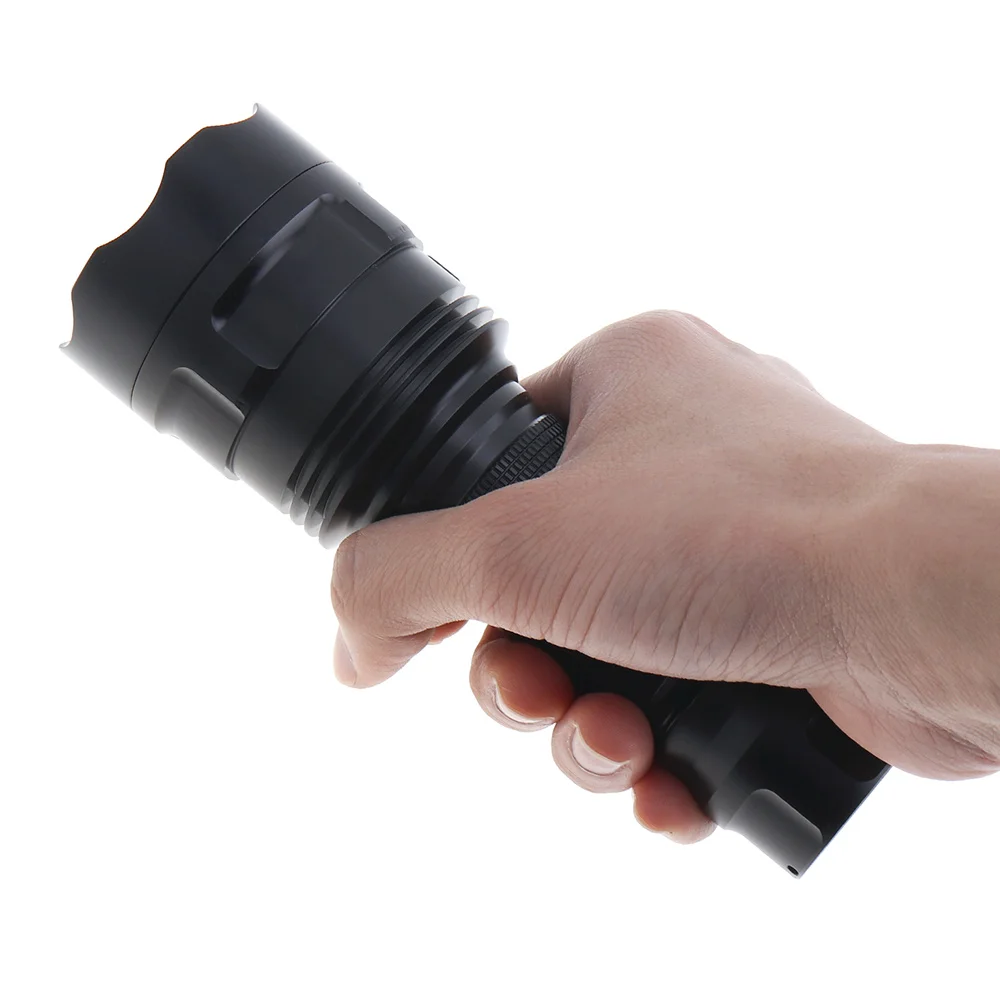 SecurityIng Super Bright 16x XM-L T6 LED 7200Lumens Flashlight Torch with 6 Modes Light Support USB charging for Outdoor