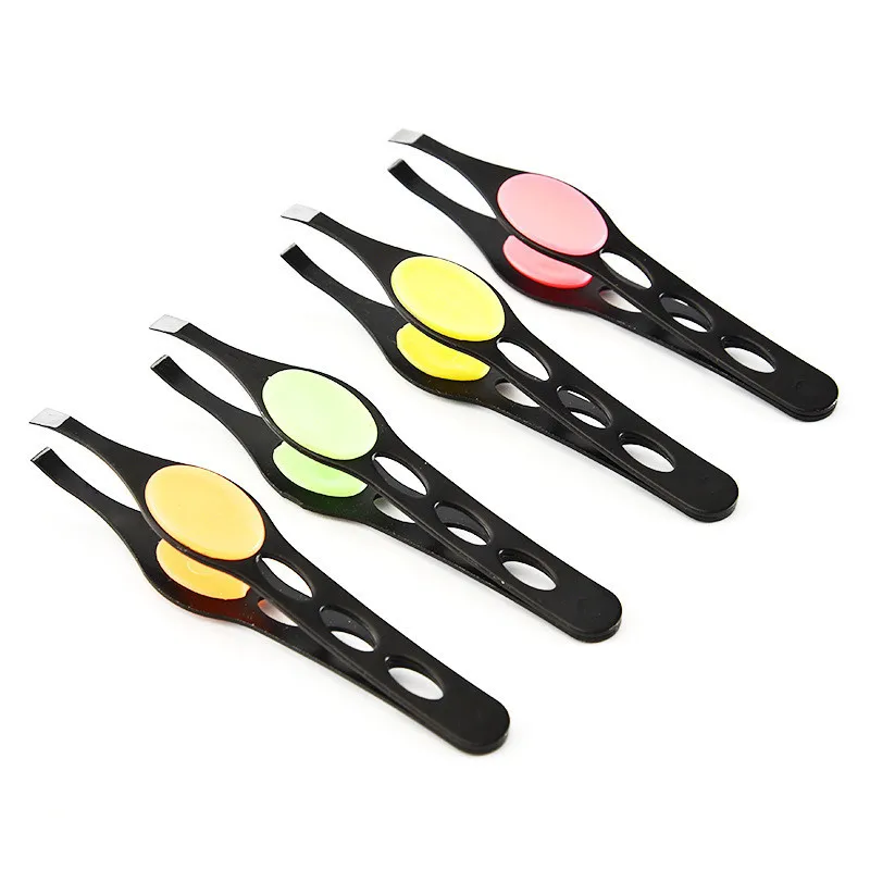 

1pc Straight Tweezers Eyelash Black Extension Nails Decor Picker Dead Skin Eyebrow Acne Pimple Remover Manicure Makeup Nail Tool