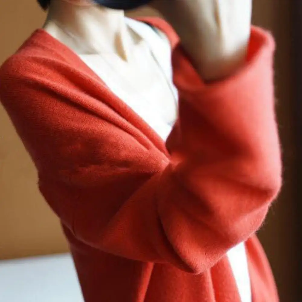 1 шт. Модный женский осенний и зимний женский длинный секционный Свободный вязаный кардиган, свитер, пальто, свитер, свитер, большой размер