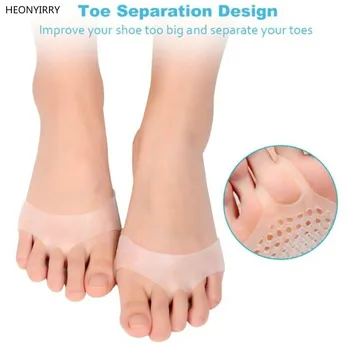 

Soft Silicone Gel Toe Pads Feet Care High Heel Shock Absorption Anti Slip-resistant Metatarsal Foot Pad Forefoot Pad Feet Pain