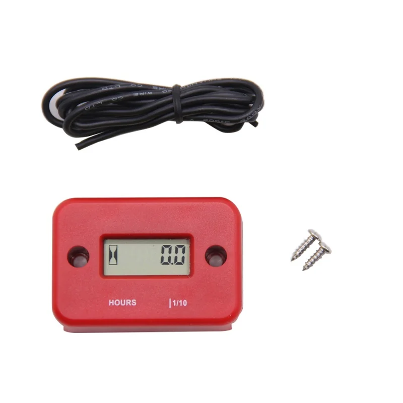 

Snowmobile Marine Engine Hour Meter New LCD Display Digital Hour Meter Tachometer Waterproof Inductive for Motorcycle ATV
